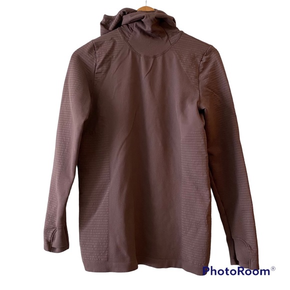 Athleta Tops Athleta Flurry Balaclava Rib Mix Solid Top In Almond